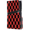 Red and Black Checkerboard PS5 Pro Disk Console Skin