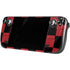 Red and Black Checkerboard Steam Deck Handheld Gaming Computer OLED Skin