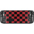 Red and Black Checkerboard Steam Deck Handheld Gaming Computer Skin