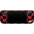 Red and Black Checkerboard Steam Deck Handheld Gaming Computer Skin