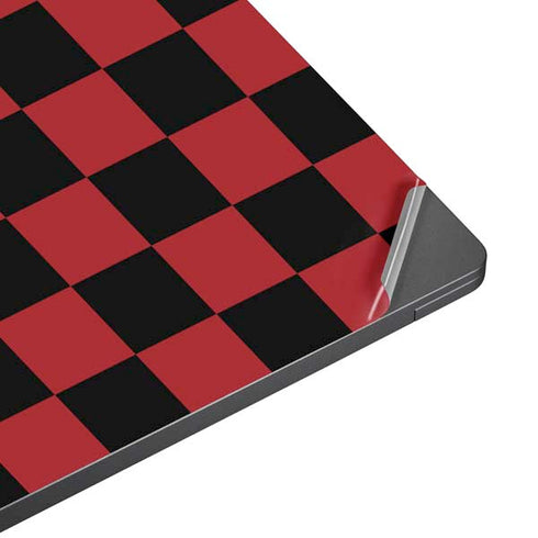 Red and Black Checkerboard Surface Laptop 7 13.8in Skin