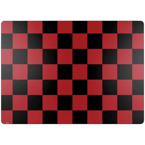 Red and Black Checkerboard Surface Laptop 7 15in Skin