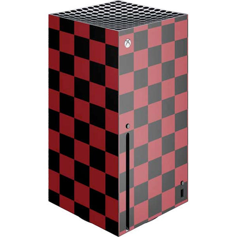 Red and Black Checkerboard Xbox Series X Skins
