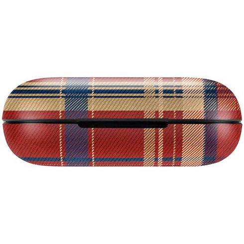 Red and Blue Plaid Amazon Echo Buds Skin