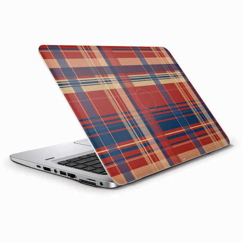 Red and Blue Plaid HP Elitebook Skin