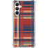 Red and Blue Plaid Galaxy A16 5G Clear Case