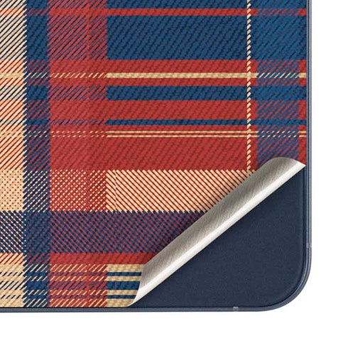 Red and Blue Plaid Galaxy A35 5G Skin