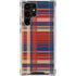 Red and Blue Plaid Galaxy S23 Ultra Clear Case
