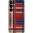 Red and Blue Plaid Galaxy S24 Skin