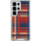 Red and Blue Plaid Galaxy S25 Ultra Clear Case