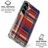 Red and Blue Plaid Galaxy S26 Clear Case