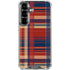Red and Blue Plaid Galaxy S26 Plus Clear Case