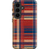 Red and Blue Plaid Galaxy S26 Plus Impact Case