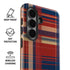 Red and Blue Plaid Galaxy S26 Plus Impact Case