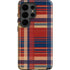 Red and Blue Plaid Galaxy S26 Ultra Impact Case