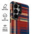 Red and Blue Plaid Galaxy S26 Ultra Impact Case