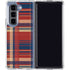 Red and Blue Plaid Galaxy Z Fold5 5G Clear Case