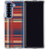Red and Blue Plaid Galaxy Z Fold6 Clear Case