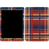 Red and Blue Plaid iPad Skins