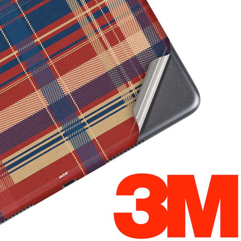 Red and Blue Plaid iPad Skins