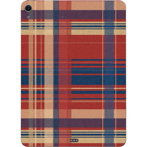 Red and Blue Plaid Apple iPad Air Skin