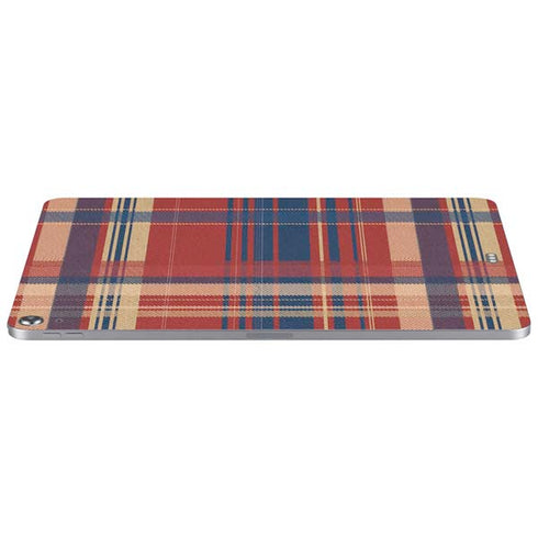 Red and Blue Plaid Apple iPad Air Skin