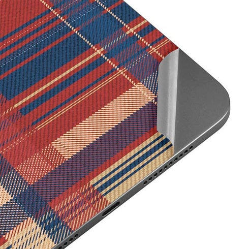 Red and Blue Plaid Apple iPad Mini Skin