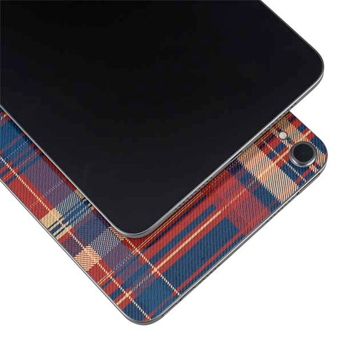 Red and Blue Plaid Apple iPad Mini Skin