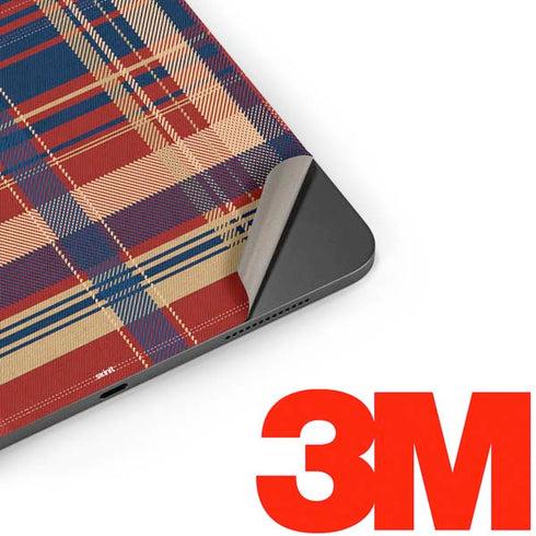 Red and Blue Plaid Apple iPad Pro Skin