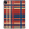 Red and Blue Plaid iPad Pro 11in (2024) Clear Case