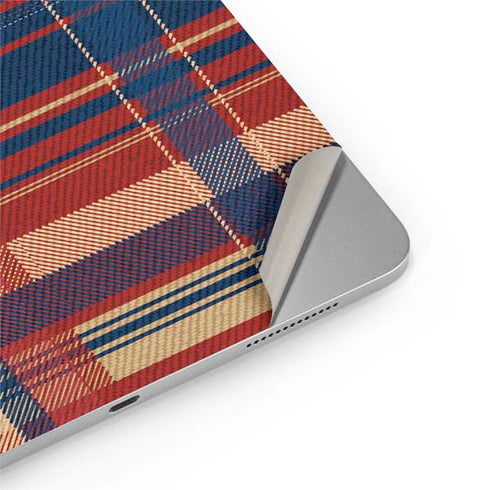 Red and Blue Plaid iPad Pro 13in M4 (2024) Skin