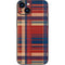 Red and Blue Plaid iPhone Skins
