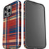 Red and Blue Plaid iPhone 15 Pro Impact Case