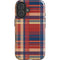 Red and Blue Plaid iPhone 16 Impact Case