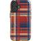 Red and Blue Plaid iPhone 16 Magsafe Impact Case