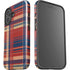 Red and Blue Plaid iPhone 16 Plus Impact Case