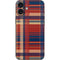 Red and Blue Plaid iPhone 16 Plus Skin