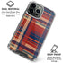 Red and Blue Plaid iPhone 16 Pro Clear Case