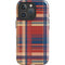 Red and Blue Plaid iPhone 16 Pro Impact Case