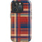 Red and Blue Plaid iPhone 16 Pro Magsafe Impact Case