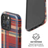 Red and Blue Plaid iPhone 16 Pro Magsafe Impact Case