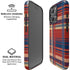 Red and Blue Plaid iPhone 16 Pro Magsafe Impact Case