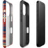 Red and Blue Plaid iPhone 16 Pro Max Impact Case