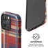 Red and Blue Plaid iPhone 16 Pro Max Magsafe Impact Case