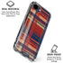 Red and Blue Plaid iPhone 16e Clear Case
