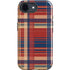 Red and Blue Plaid iPhone 16e Impact Case