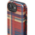 Red and Blue Plaid iPhone 16e Impact Case