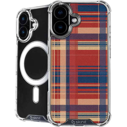 Red and Blue Plaid iPhone 17 MagSafe Case
