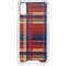 Red and Blue Plaid iPhone XS Clear Case