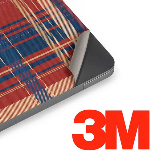 Red and Blue Plaid Apple MacBook Air Skin